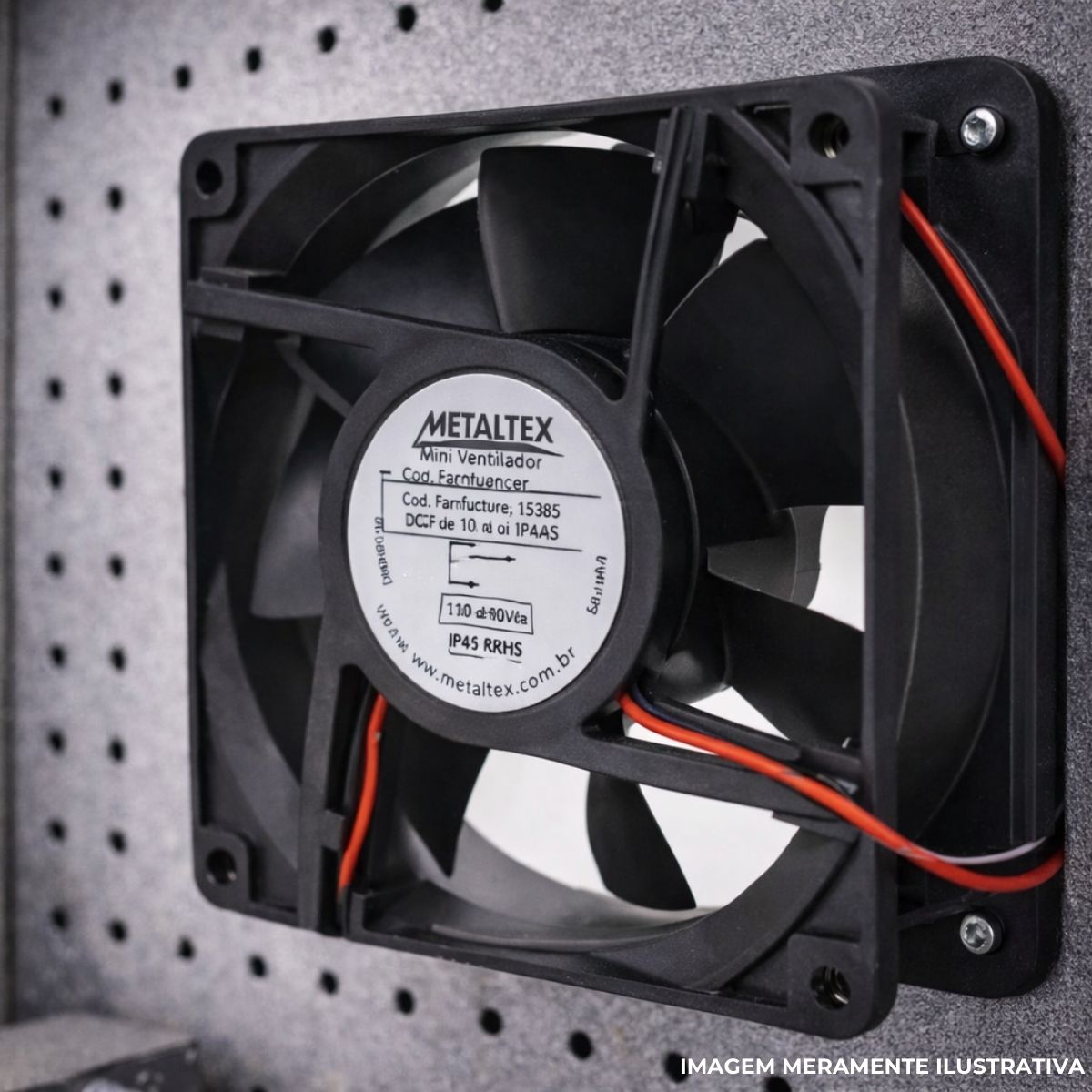 Ventilador 110/220Vca 120X120X38Mm Ball 3000Rpm - Metaltex