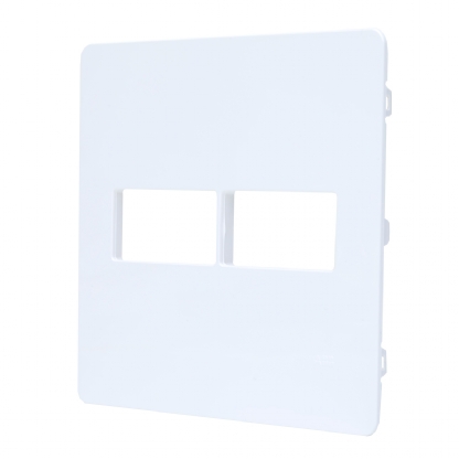Placa Acabamento 2 Postos 4X4 Unno Branco - ABB
