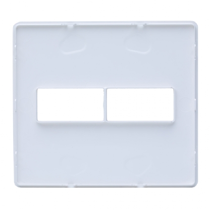 Placa Acabamento 2 Postos 4X4 Unno Branco - ABB