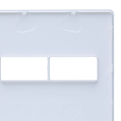 Placa Acabamento 2 Postos 4X4 Unno Branco - ABB