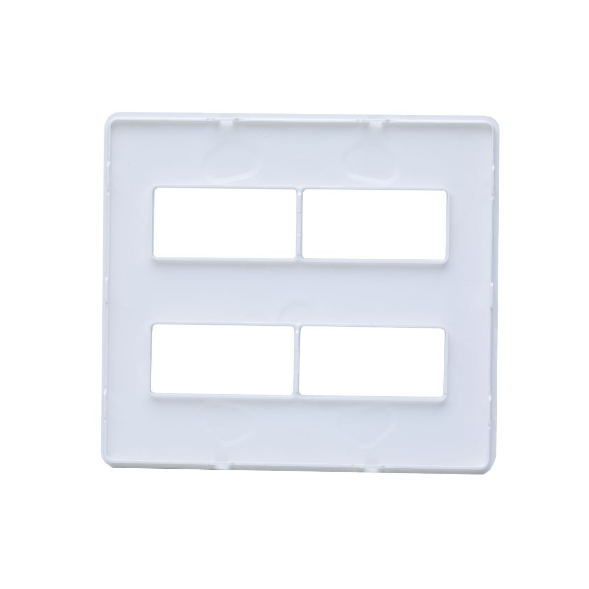 Placa Acabamento 4X4 (4 Mod) 2+2 Postos Branco Unno - Abb