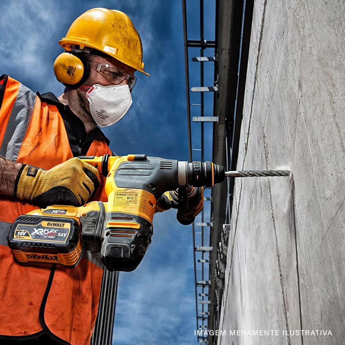 Broca Widea 14.00mm 9/16 150mm 6 Ponta Dura Para Concreto - Dewalt