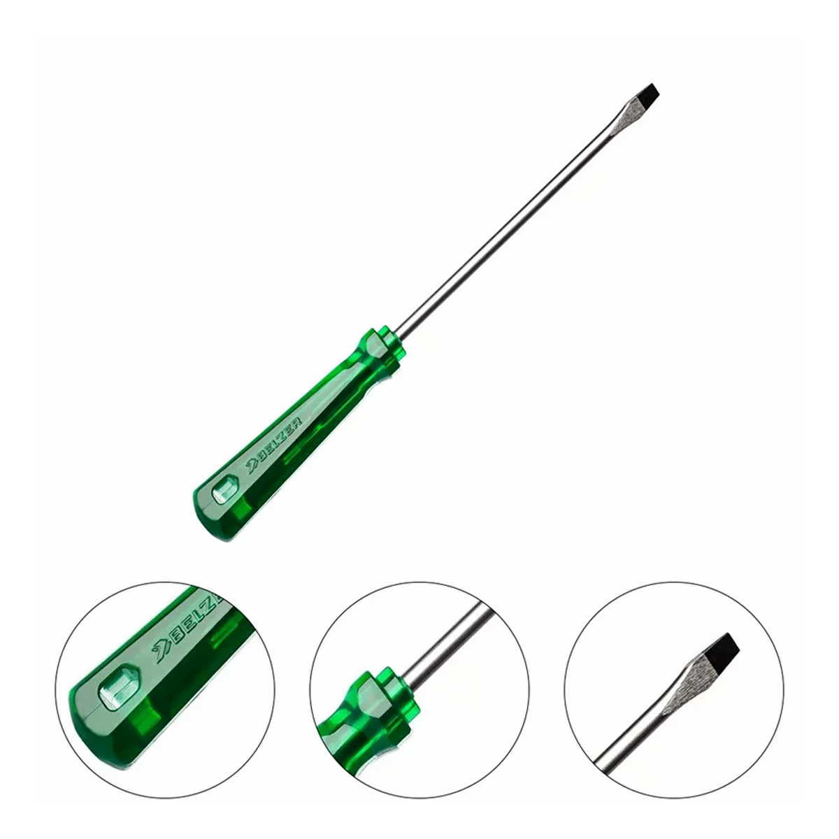 Chave Fenda Simples 1/4X10 Polegadas 6X250mm - Belzer