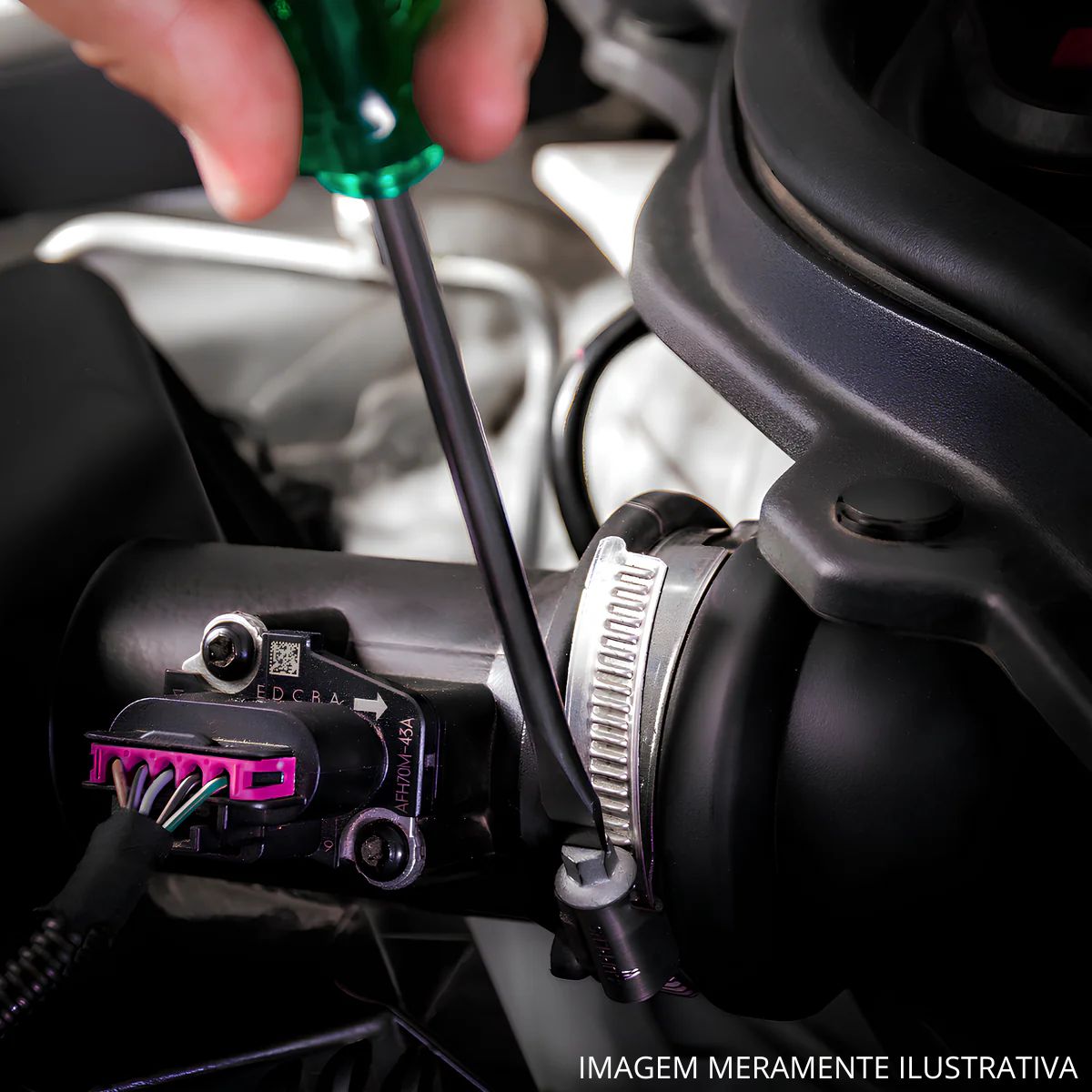 Chave Fenda Simples 3/8X8 Polegadas 9X200Mm Cabo Ergonômico Verde - Belzer