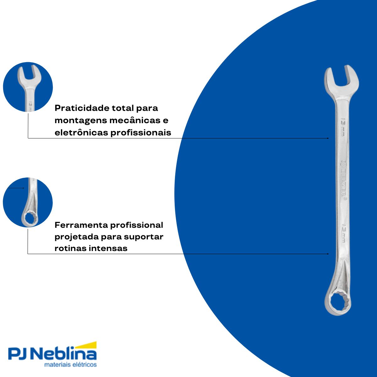 Chave Combinada 16 mm - Belzer