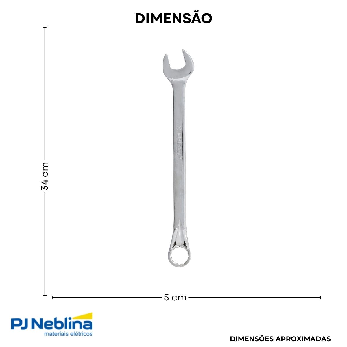 Chave Combinada 25 mm -  Belzer