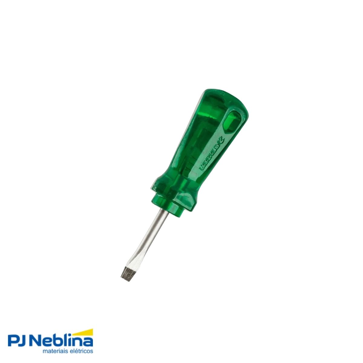 Chave Fenda (Cotoco) Simples 1/4X1.1/2 (6X38Mm) Cabo Ergonom Verde