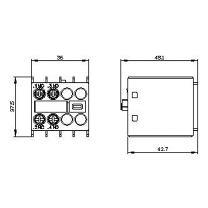 Contato Auxiliar Innov 1Na+1Nf S00/S0 3RH29111HA11 - Siemens