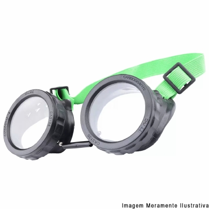 Lente Proteção Redonda Incolor Óculos Maçariqueiro Diâmetro 50mm - Carbografite