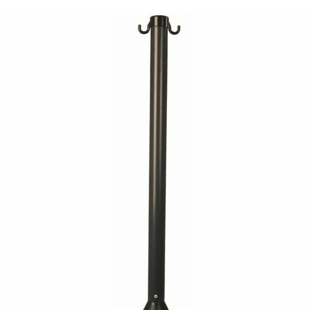 Pedestal Com Gancho Lateral Cg 90 Cor Preto Para Corrente Pvc Altura 900Mm Base 210Mm - Carbografite