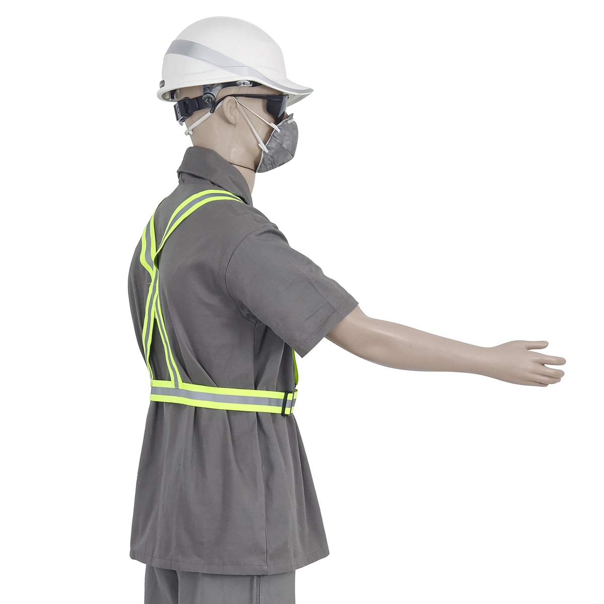 Suspensão Proteção Cg 07 Poliéster/Elastano Verde Limão Fivela Frontal Faixa Refletiva - Carbografite