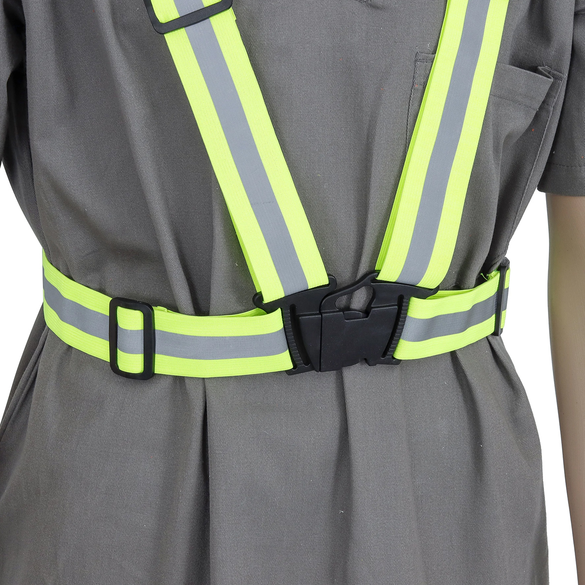 Suspensão Proteção Cg 07 Poliéster/Elastano Verde Limão Fivela Frontal Faixa Refletiva - Carbografite