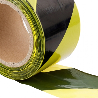 Fita Zebrada Isolamento Área 70mmx200M Amarela/Preto - Carbografite