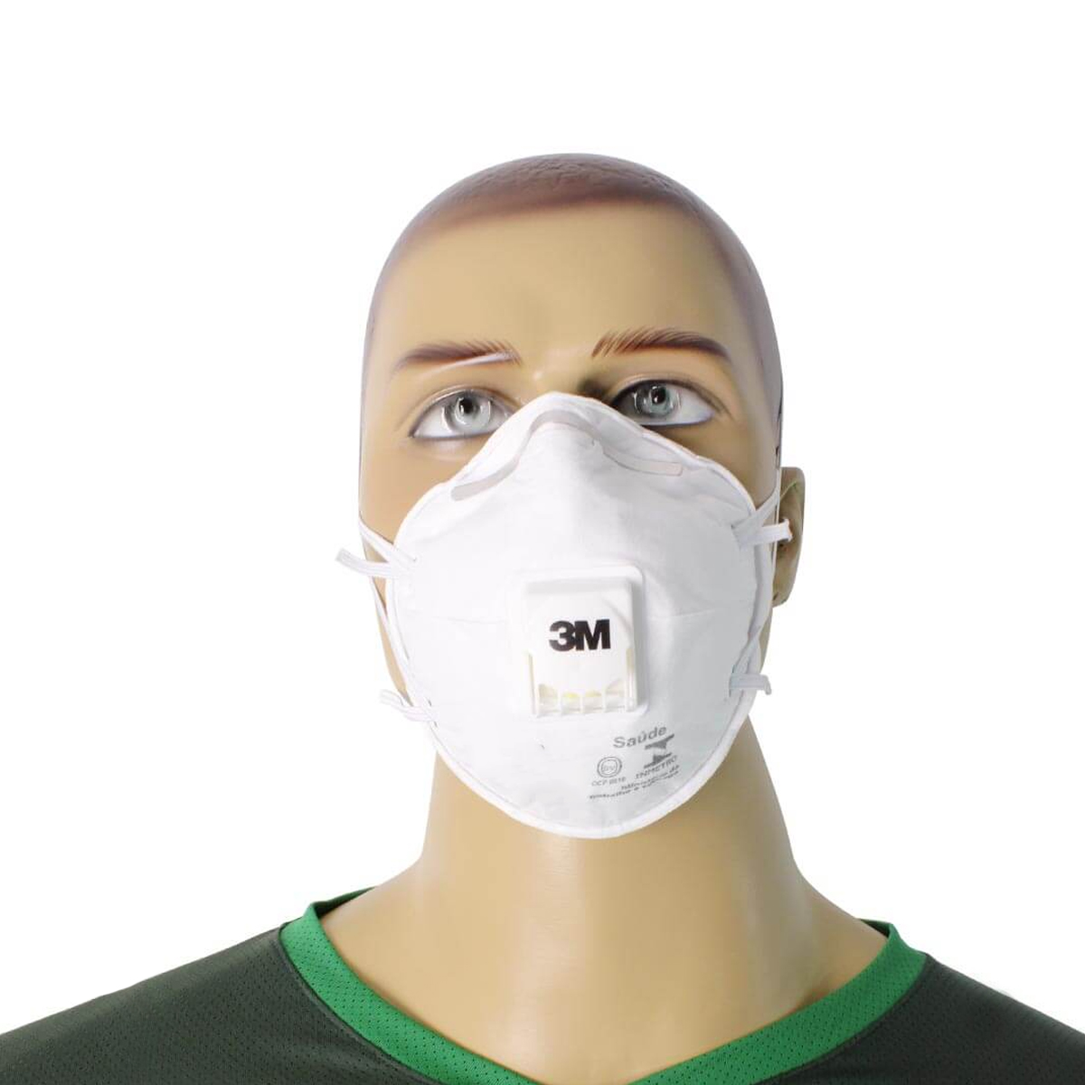 Respirador Descartável Concha Pff-2 Branco Ajuste Septal Ca-5657 Linha Concha - 3M Do Brasil