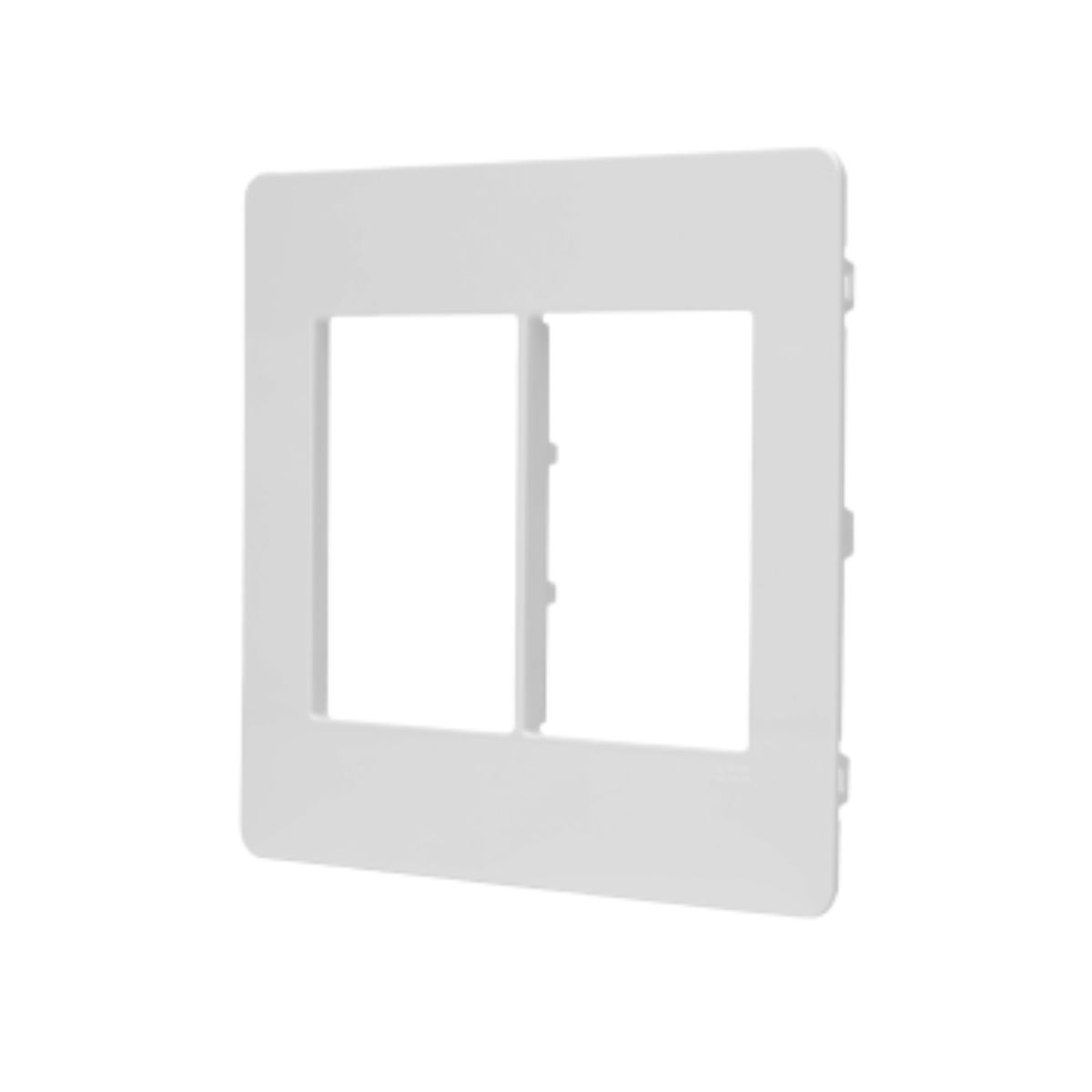 Placa Acabamento 4X4 (6 Mod) 3+3 Postos Branco Unno - Abb