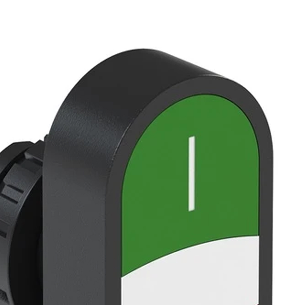 Botão Comando Pulsador Faceado Iluminado Redondo 22Mm Plástico Verde/Vermelho I/O Duplo Weg