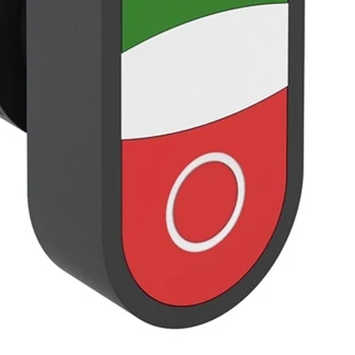 Botão Comando Pulsador Faceado Iluminado Redondo 22Mm Plástico Verde/Vermelho I/O Duplo Weg