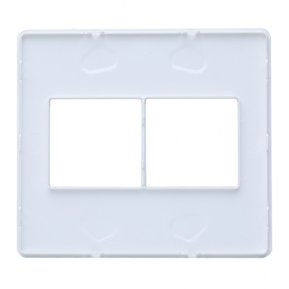 Placa Acabamento 4 Postos 4X4 Unno Branco - ABB