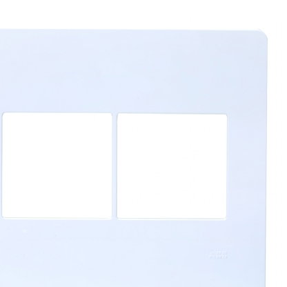 Placa Acabamento 4 Postos 4X4 Unno Branco - ABB