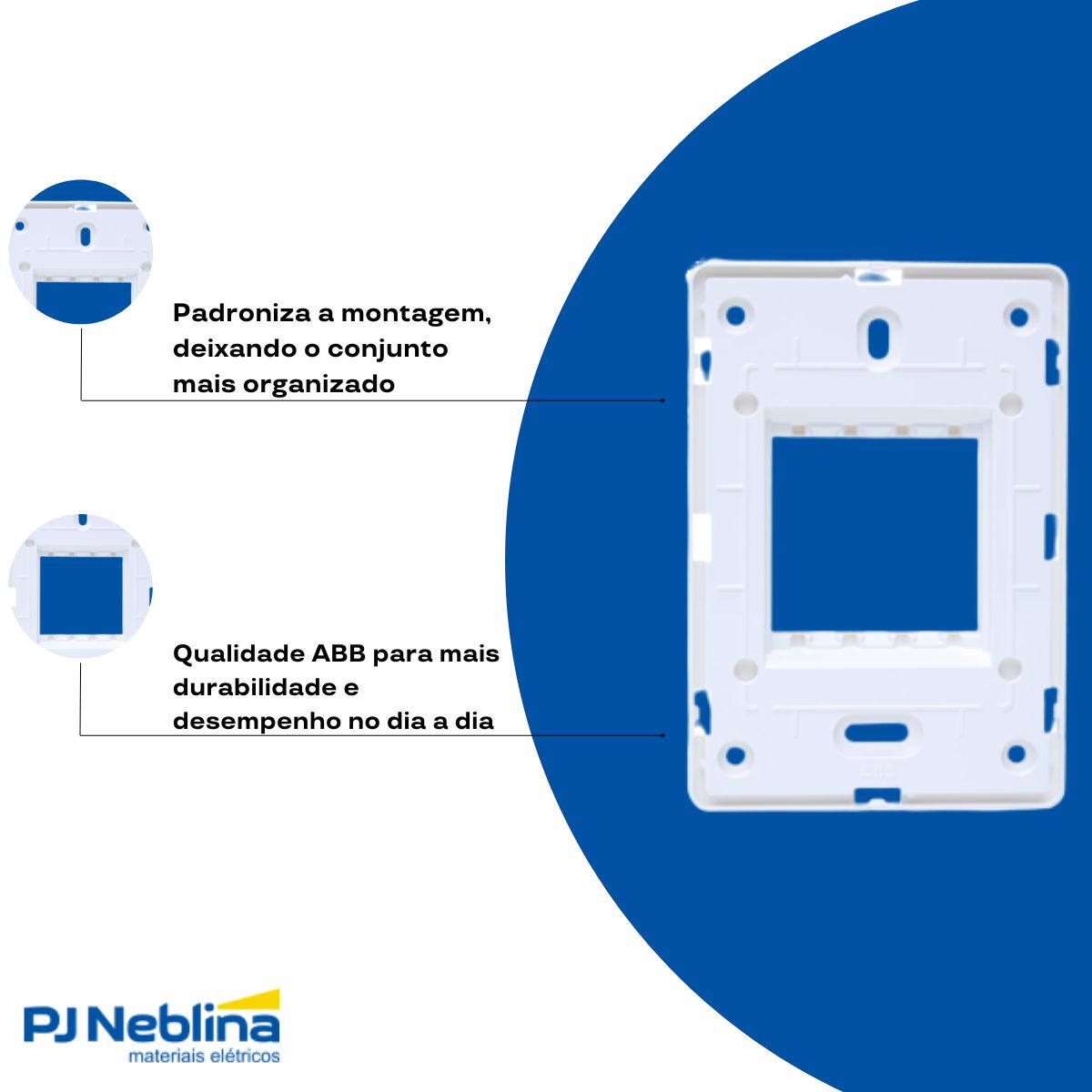 Suporte Unno 4 X 2 P/Cx 1 Módulo Vertical Branco