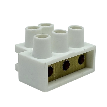 Conector Derivação Bder 6mm Com 1 Entrada 3 Saídas 50A - Blux