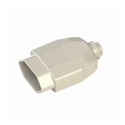 Plug Fêmea 10A 250V Branco Axial Com Prensa Cabo 13303215 - WEG