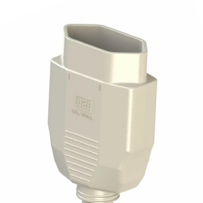 Plug Fêmea 10A 250V Branco Axial Com Prensa Cabo 13303215 - WEG