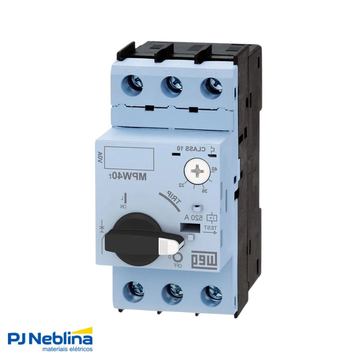 Disjuntor Motor Tripolar 10A 6,3-10A 6Cv 380/415V 50Ka 380/440V 50/60Hz - Weg