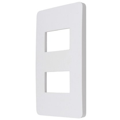 Placa Acabamento 2 Postos Horizontal 4X2 Orion Branco - Schneider Electric