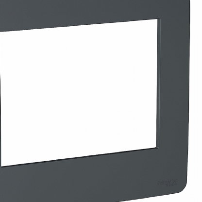 Placa Acabamento 6 Postos 4X4 Orion Stellar Black - Schneider Electric