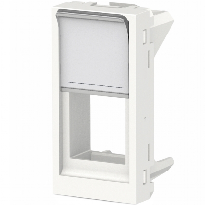 Tampa Para Conector Rj45 Keystone 1 Módulo Branco Linha Orion 2357 S70542104 - Schneider Electric