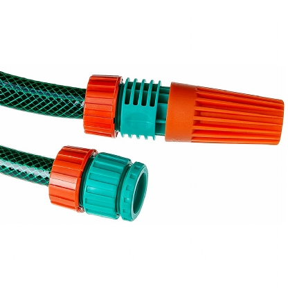 Mangueira Jardim Pvc 1/2 Polegadas 20Mts Verde Com Engate Esguicho Suporte - Tramontina