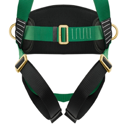 Cinto Segurança Paraquedista Poliéster Verde Bicromatizado Tamanho 2 - Carbografite