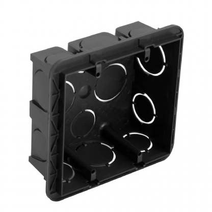 Caixa Embutir Para Alvenaria 4X4 Preto - Pial