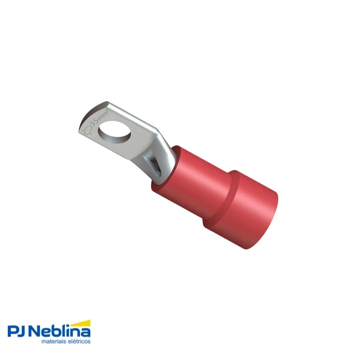 Terminal Olhal Tubular 35Mm Pre-Isolado Vm 1 Furo F=10,5Mm 3/8 (M10) - Intelli
