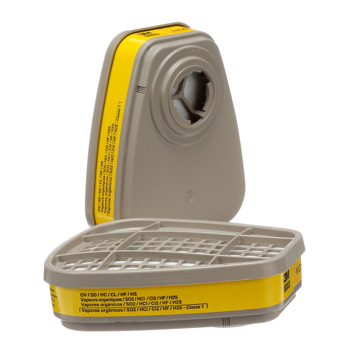 Cartucho Químico Respirador Série 6000 Dourado Classe 1 Multigases 6006 - 3M Do Brasil