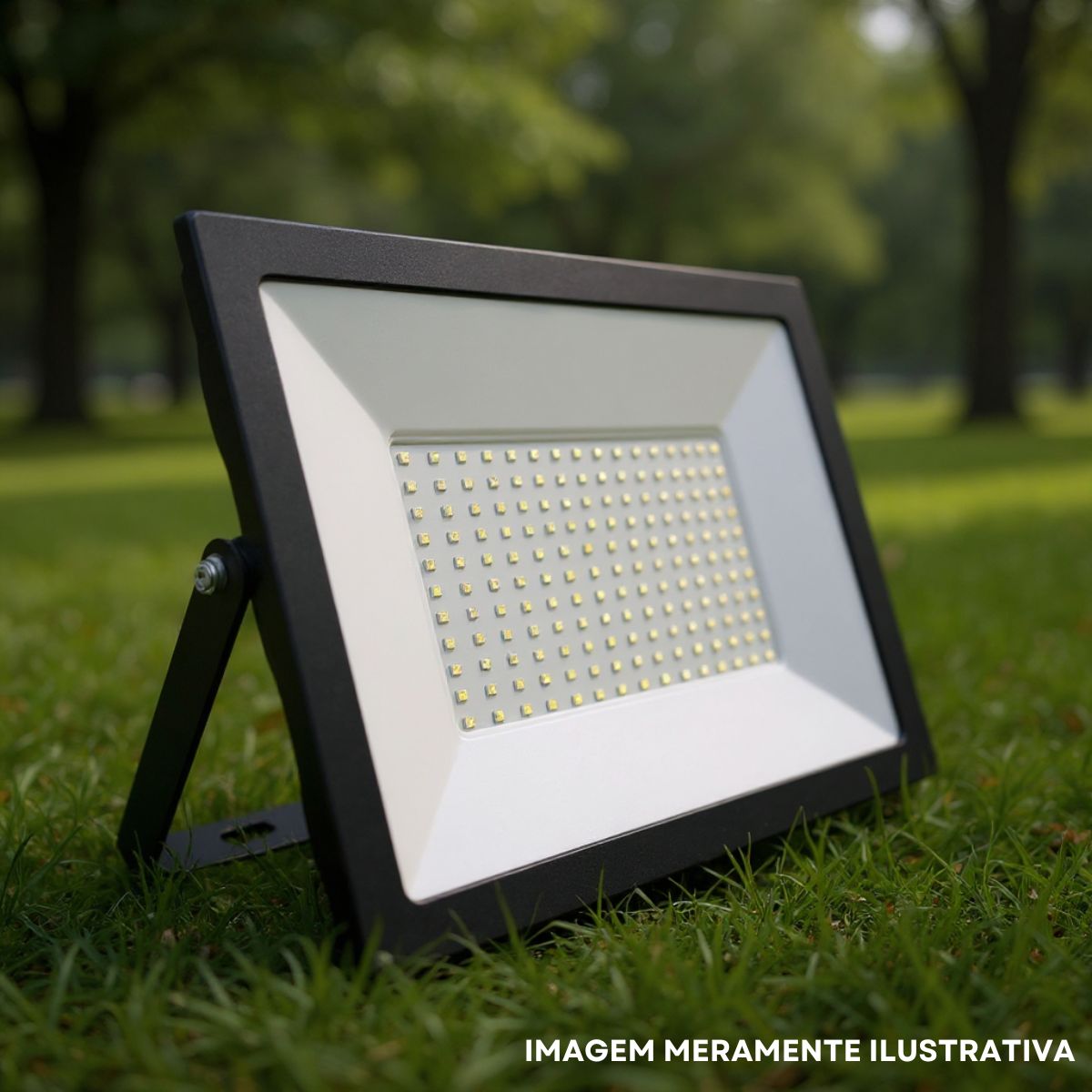 Projetor Superled Slim Bivolt 100W Preto - Ourolux