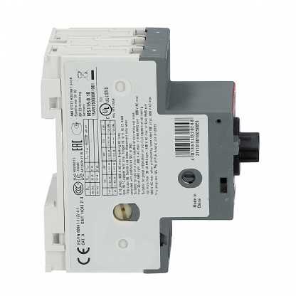 Disjuntor Motor Tripolar 0,1-0,16A 100Ka 400V MS116-0,16 - ABB