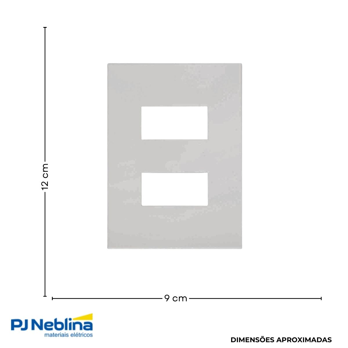 Placa Acabamento 4x2 2 Postos Sep Bc Arteor
