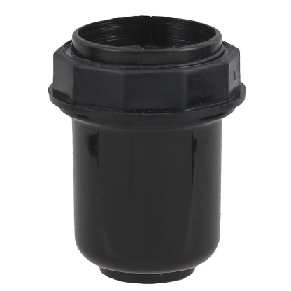 Soquete Para Abajur Coluna Pedestal Arruela E27 2A 250V Preto - Marcai