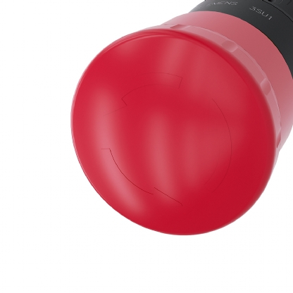 Botão Emergência Circular Plástico 40mm Vermelho 3SU10001HB200AA0 - Siemens