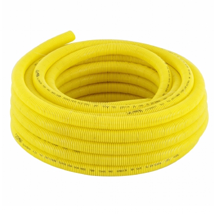 Conduite Flexível Pvc Corrugado 3/4 Dn25mm Amarela Rolo Com 5 Metros - Adtex
