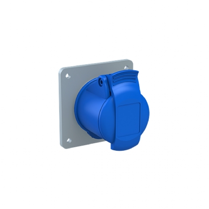 Tomada Industrial Fêmea Embutir 2P+T 16A 220/240V 6H Azul 216RU6 - ABB