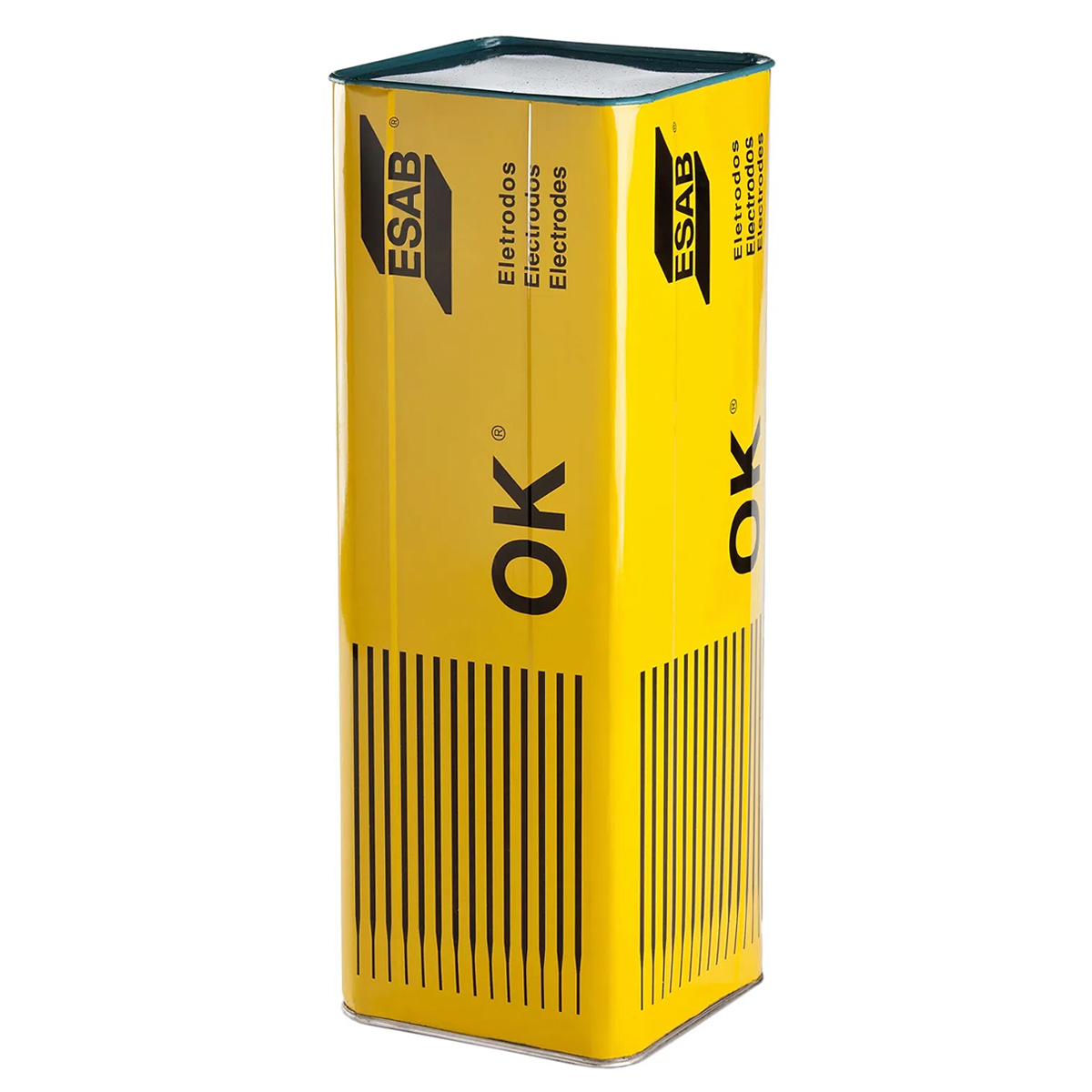 Eletrodo Solda Revestido 2,50Mm 350Mm Aço Carbono E6013 Lata Com 18Kg 18-28V 60-100A Ok - Esab