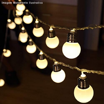 Lâmpada Led Bolinha G45 4W Bivolt E27 2700K Luz Amarela - Ourolux