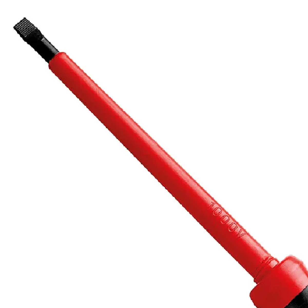Chave Fenda Simples Isolada 1000V 1/8x4Pol 3x100Mm Cabo Dupla Injeção Preto/Vermelho - Tramontina