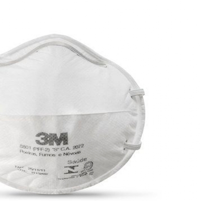 Respirador Descartável Concha Pff-2 Branco Ajustável Septal Linha Concha 8801 - 3M Do Brasil