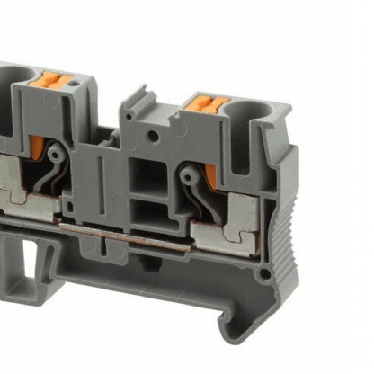 Conector Borne Passagem 2 Conexões 6,00mm 1000V Cinza PT 6 - Phoenix