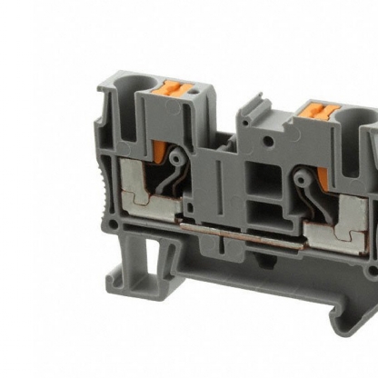 Conector Borne Passagem 2 Conexões 6,00mm 1000V Cinza PT 6 - Phoenix