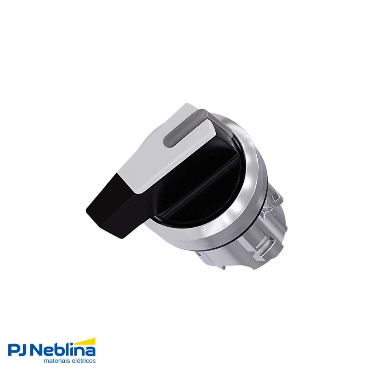 Frontal Comutador Knob Longo Iluminado 2 Posição Fixa 90G 22 mm Metálico Branco - Siemens